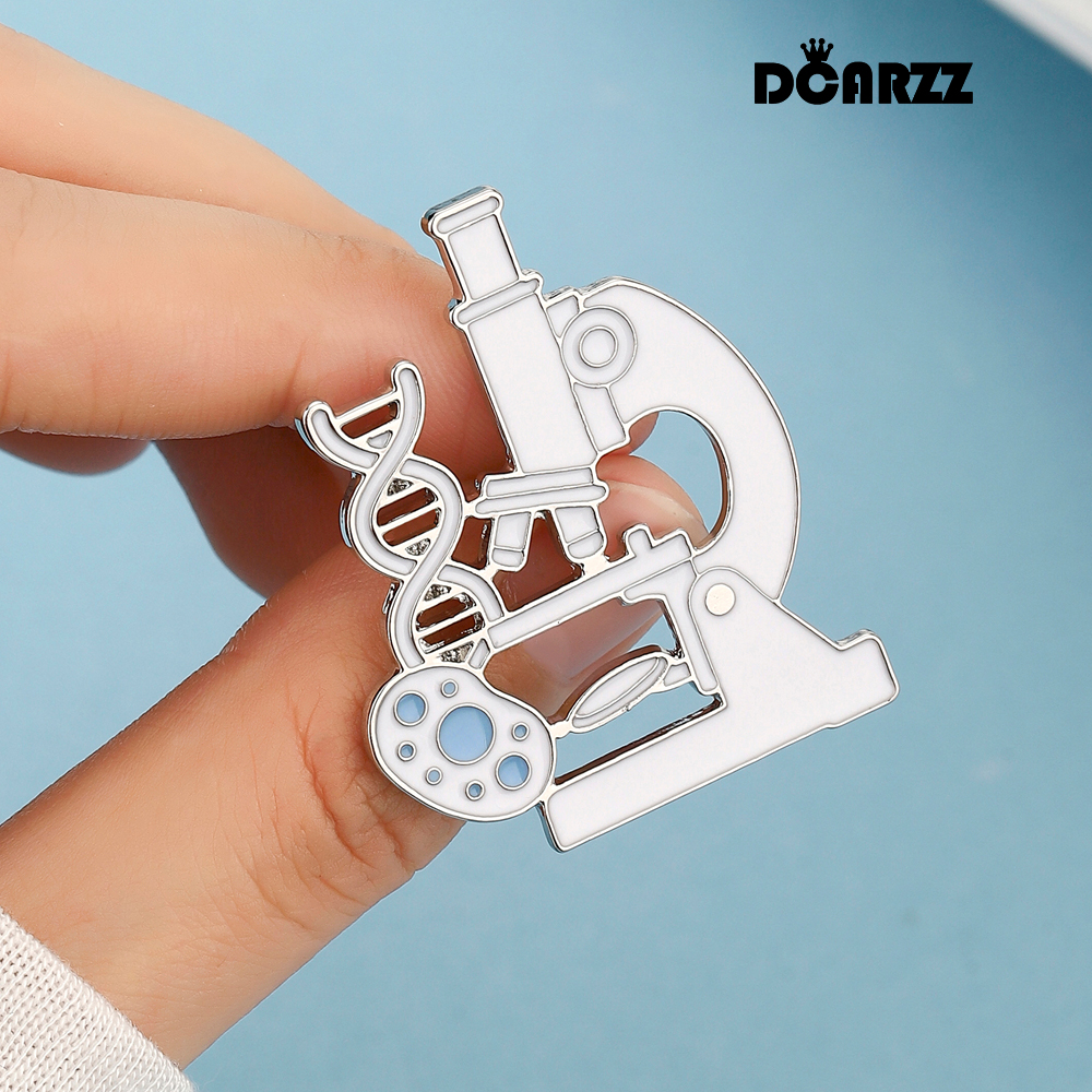 Medical Laboratory Technology - DCARZZ New Microscope DNA Enamel Pin