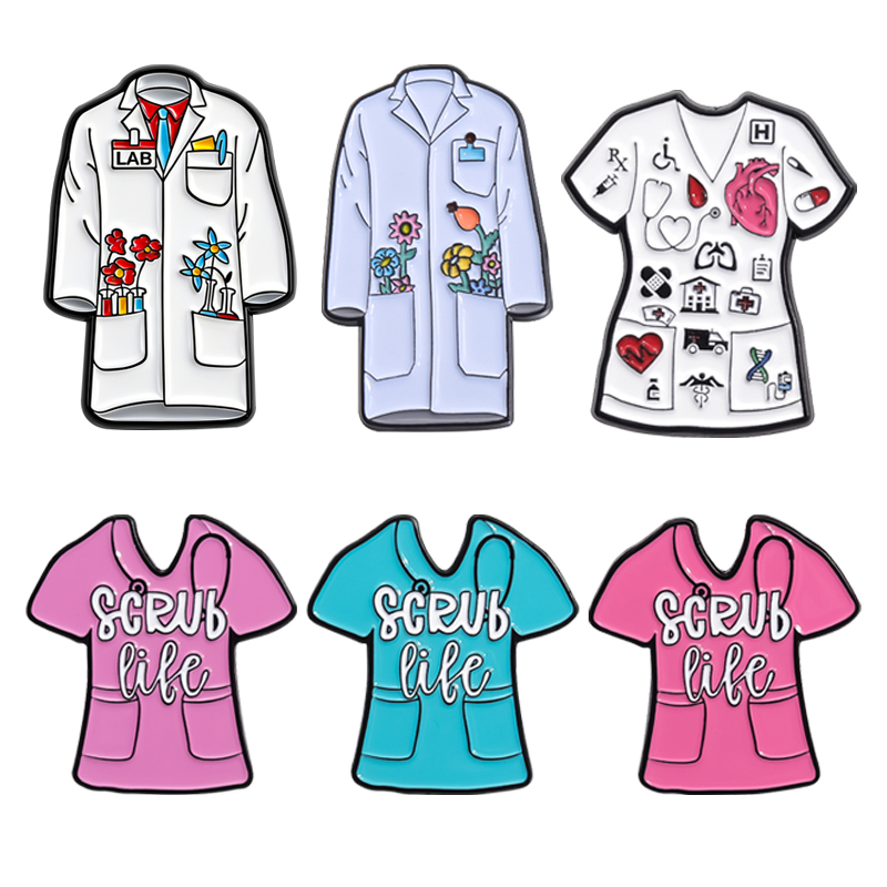 Floral Doctor Nurse Coat Ename - Medical Lab Scientist のレビューと価格