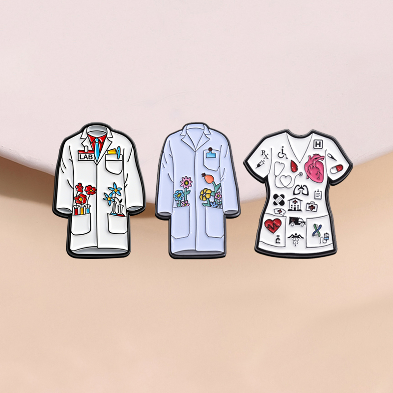 Floral Doctor Nurse Coat Ename - Medical Lab Scientist のレビューと価格