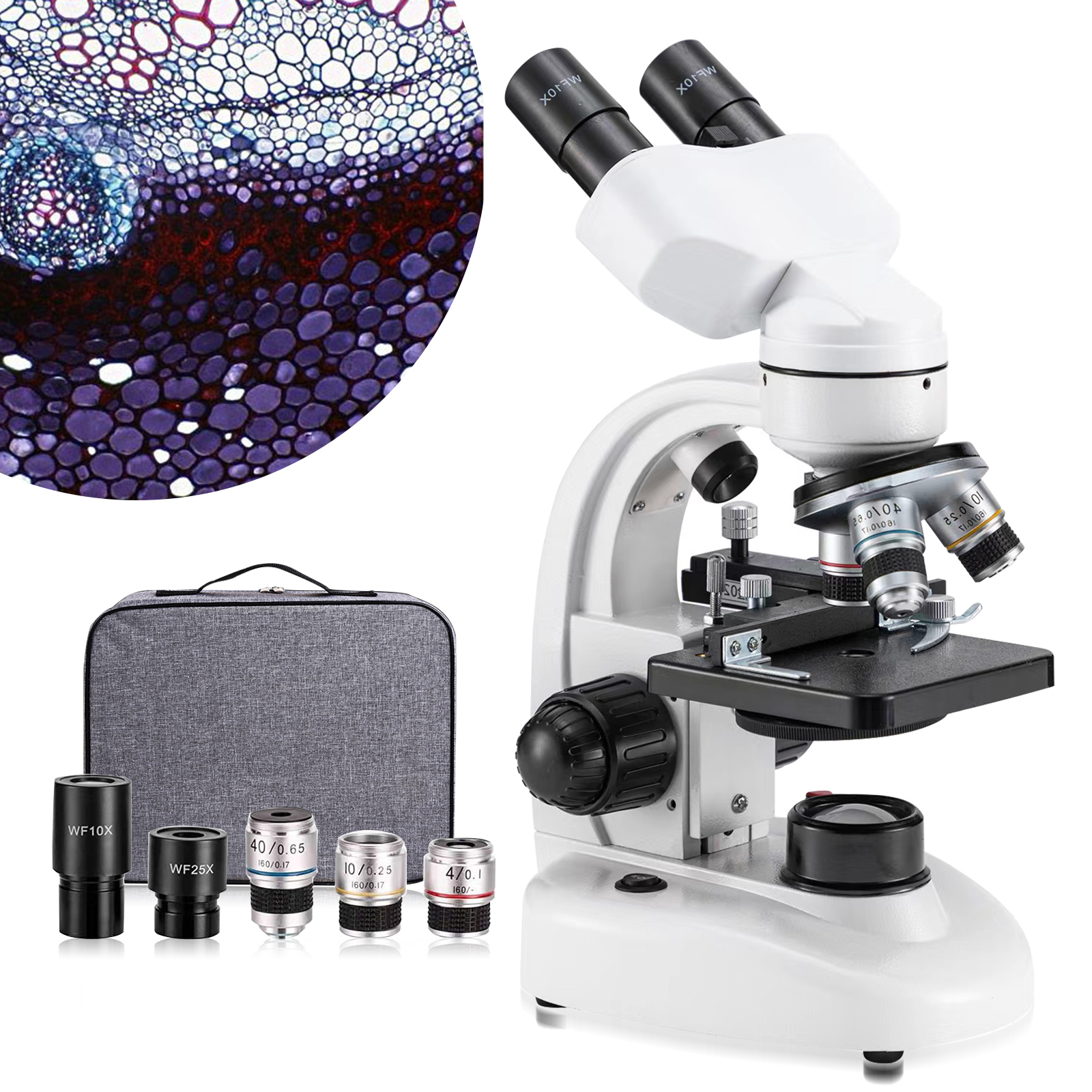 Biological Double Eyepiece Mic - Medical Lab Microscope のレビューと価格