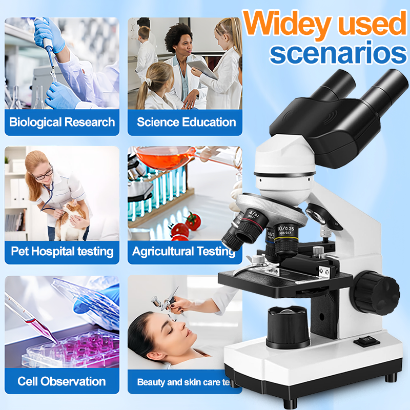 Binocular Microscope 40X-2500X - Medical Lab Microscope のレビューと価格