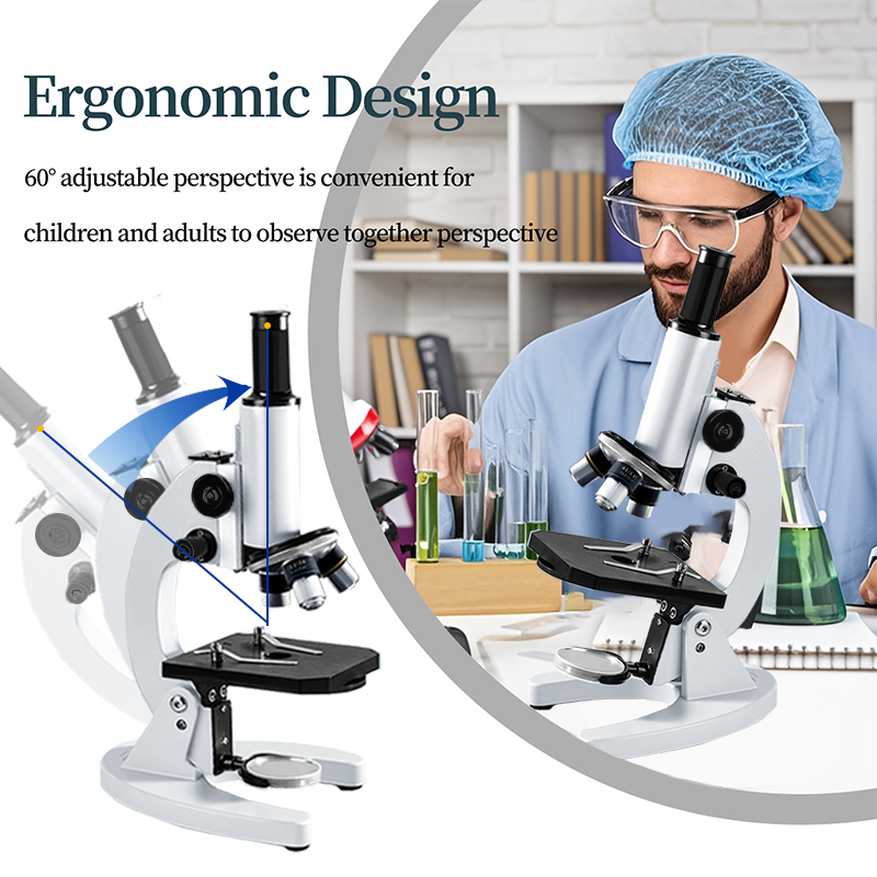 Monocular Optical Microscope 4 - Medical Lab Microscope のレビューと価格