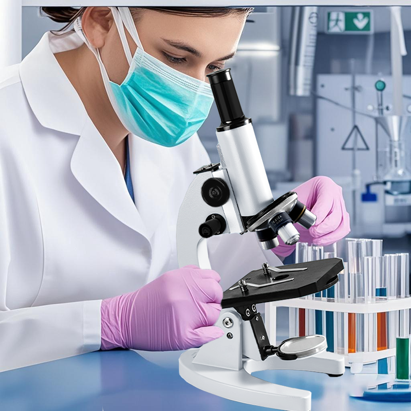 Monocular Optical Microscope 4 - Medical Lab Microscope のレビューと価格
